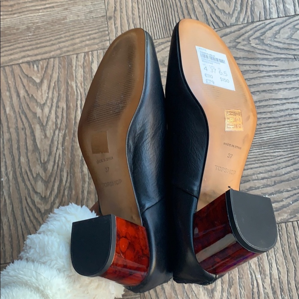 NEW Topshop Mistic black leather bootie - Picture 7 of 9